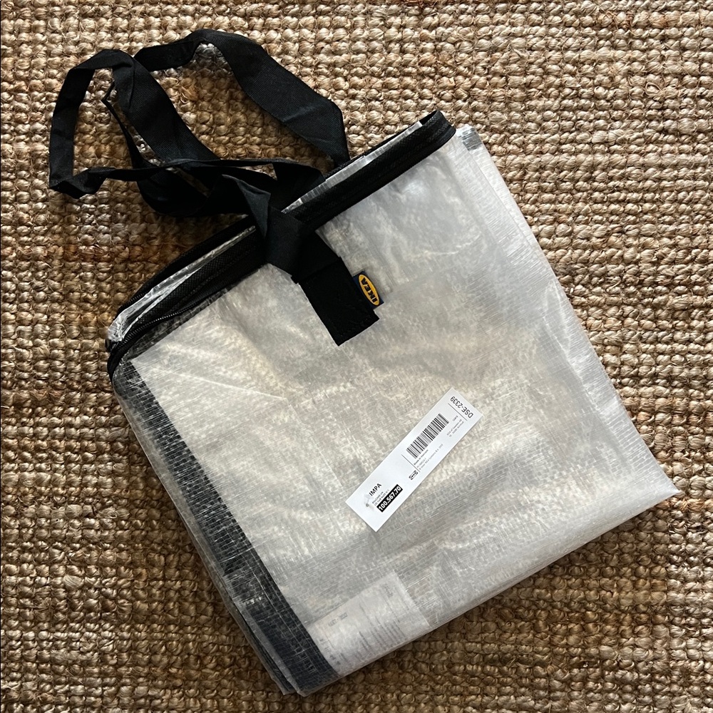 IKEA DIMPA Clear Durable Transparent Bag Fexible Extra Large Storage Bag - Picture 8 of 8